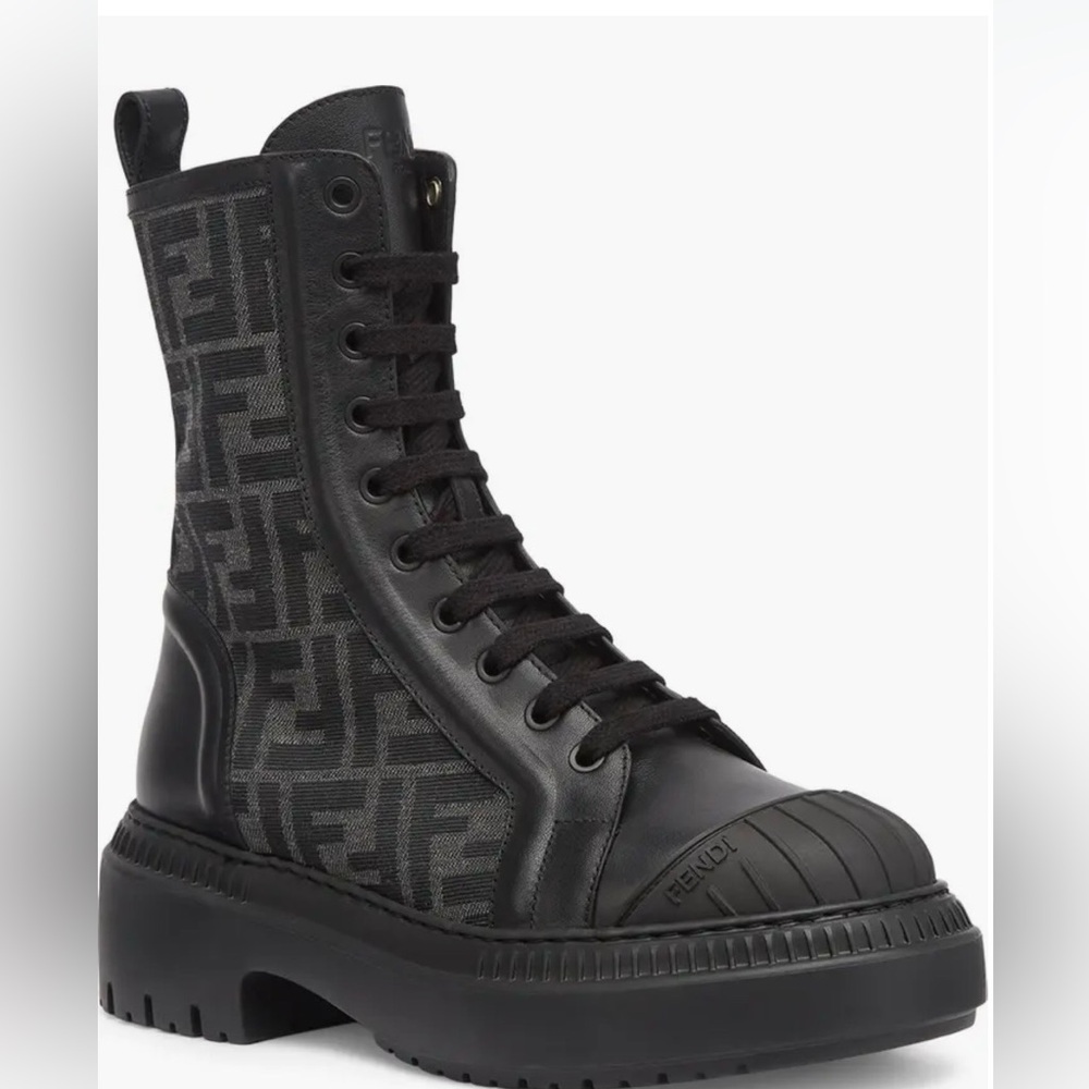 Fendi Black Textured Sole Footwear
